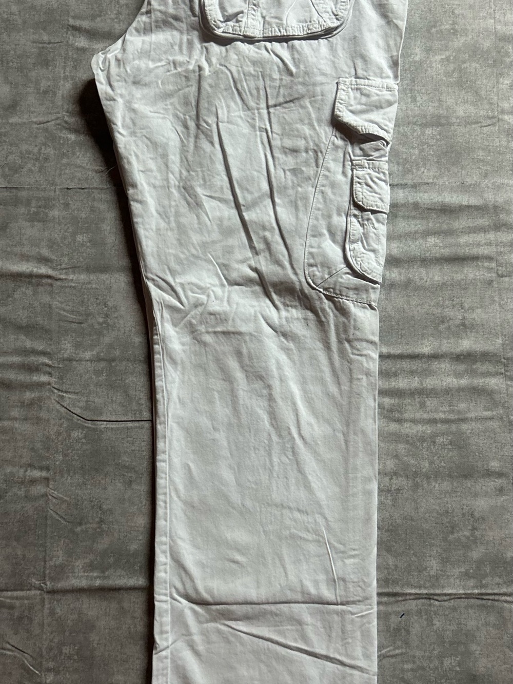 XRAY Jeans 32 Men's White Cargo Pants Regular Fit Straight Leg Cotton Canvas